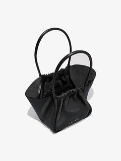 Large Ruched Tote - Black