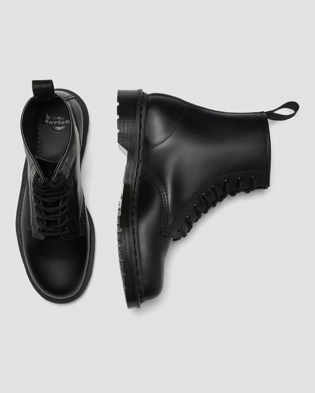 1460 Mono Milled Nubuck Leather Lace Up Boots - Svart