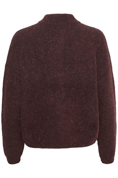 AlphaGZ Short Cardigan - Plum Melange