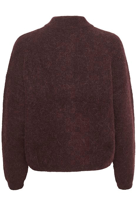 AlphaGZ Short Cardigan - Plum Melange