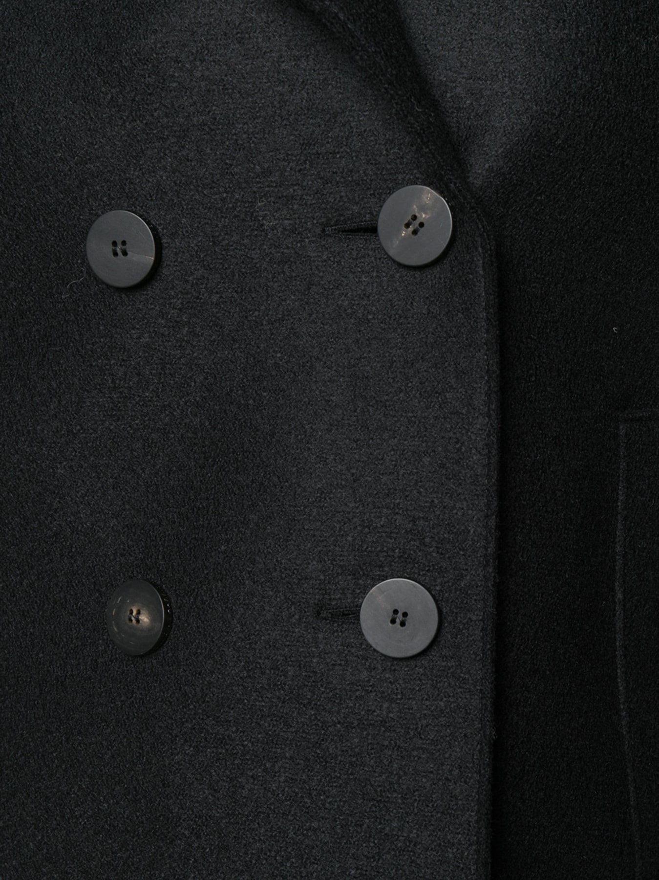 Peacoat Pressed Wool - Black