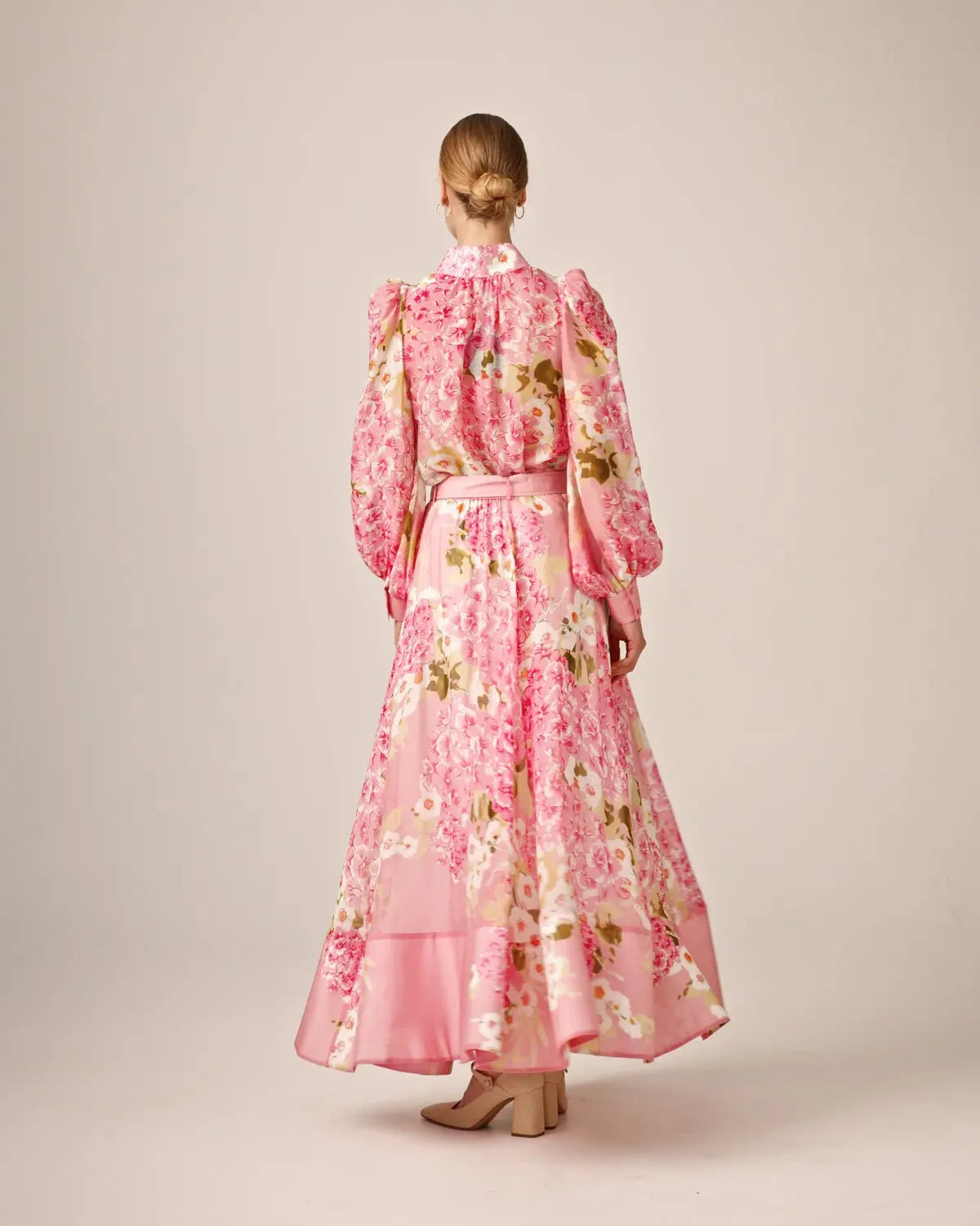Organza maxikjol - Cherry Blossom