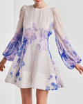 Organza Mini Dress - Skylight