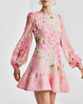 Organza Miniklänning - Cherry Blossom