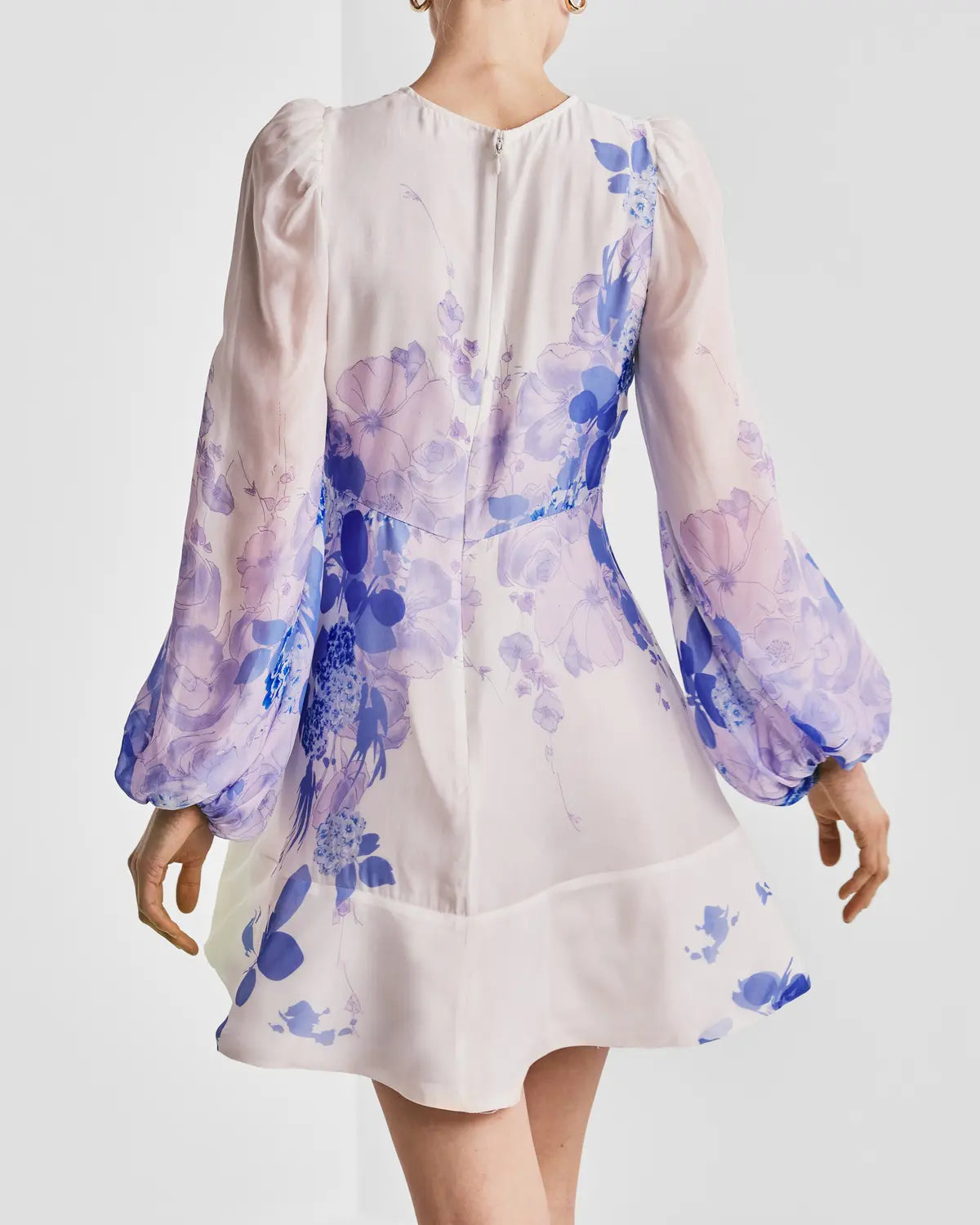 Organza Mini Dress - Skylight