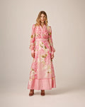 Organza Belt Dress - Cherry Blossom