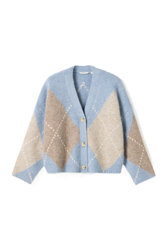 N-Laiana Knit Cardigan - Sky Blue Mix