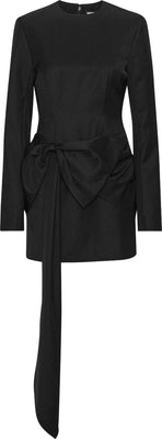 Mini Dress W/ Ls - Svart