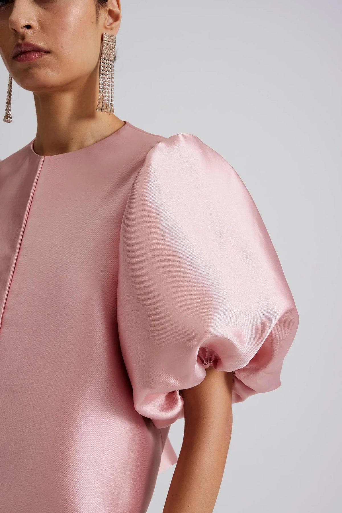 Cleo Puff Sleeve Blouse - Blush