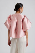 Cleo Puff Sleeve Blouse - Blush