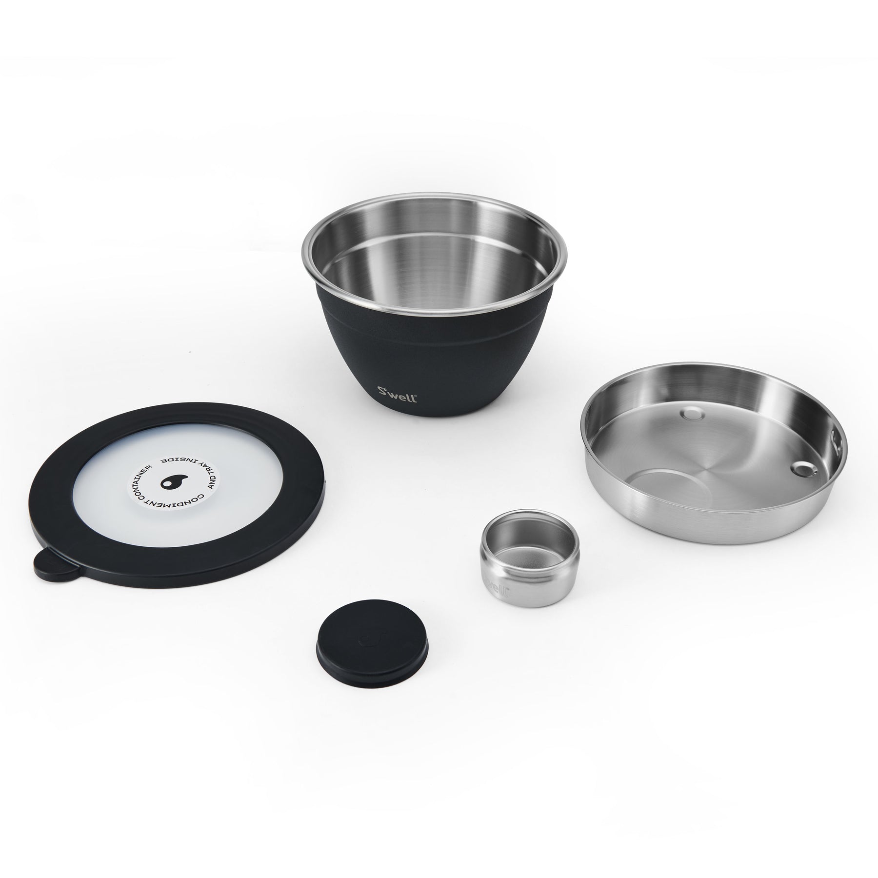 S'well Salad Bowl Kit - Onyx