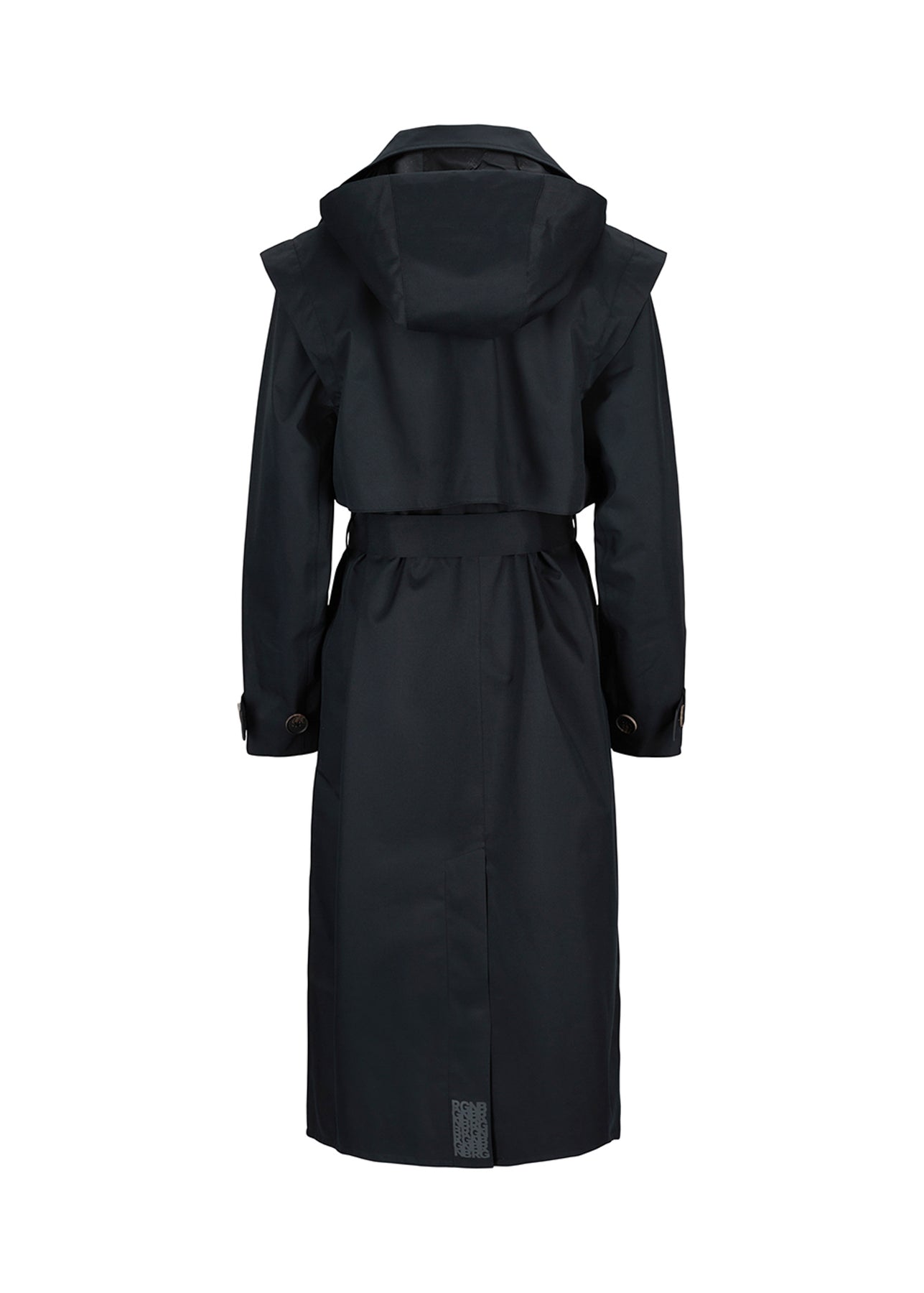 Regndråpe Trench Coat - Svart