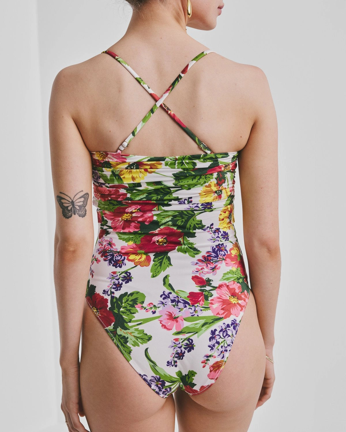 Bandeau Swimsuit - Daylight Bloom
