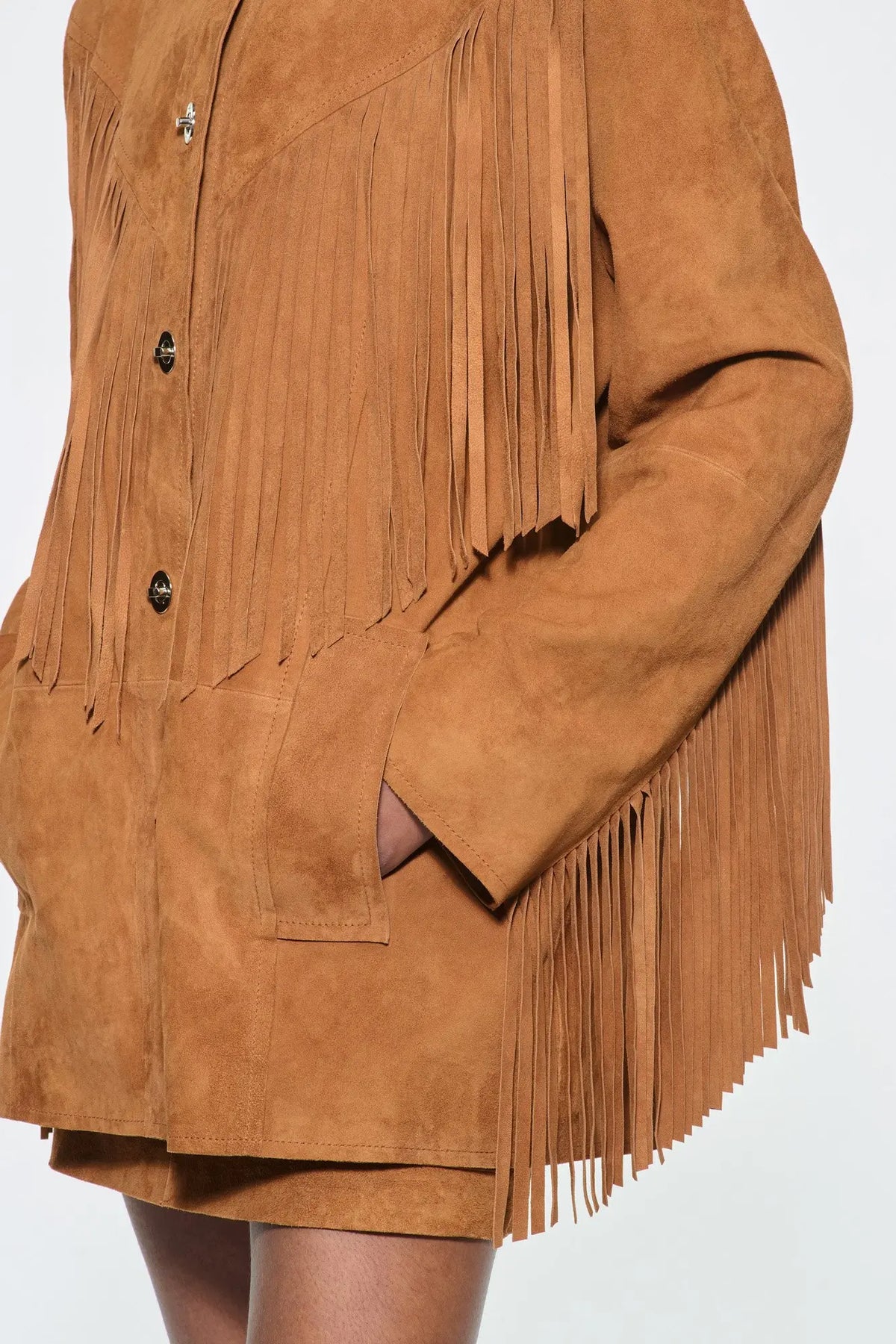 Estee Fringe Jacka - Desert Tan