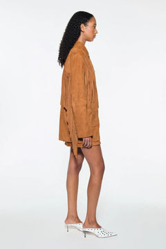 Estee Fringe Jacket - Desert Tan