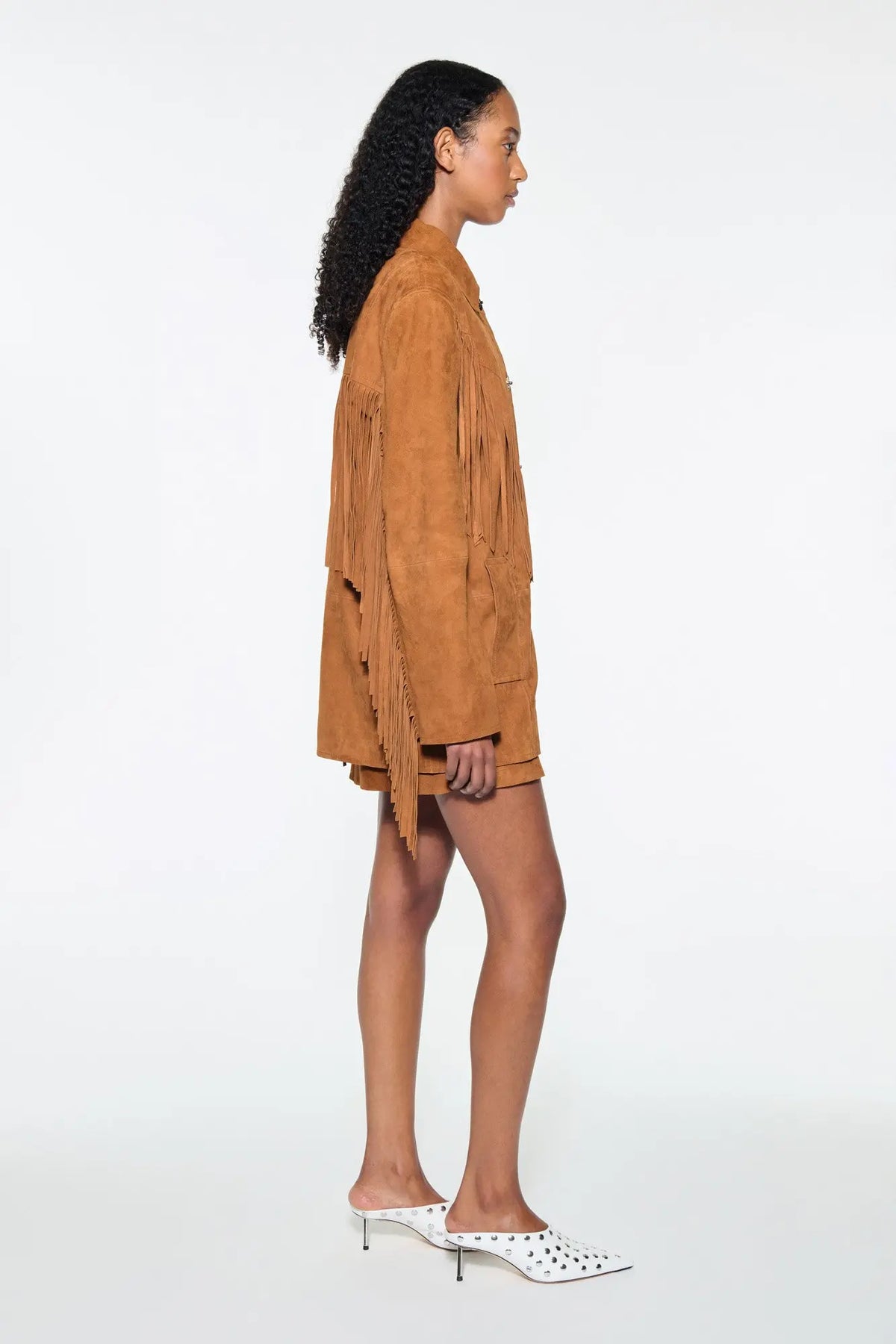 Estee Fringe Jacka - Desert Tan
