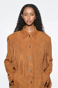 Estee Fringe Jacka - Desert Tan
