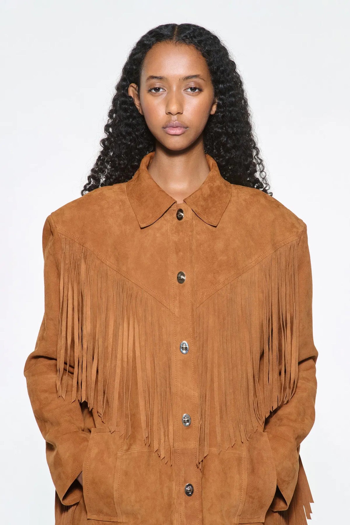 Estee Fringe Jacka - Desert Tan