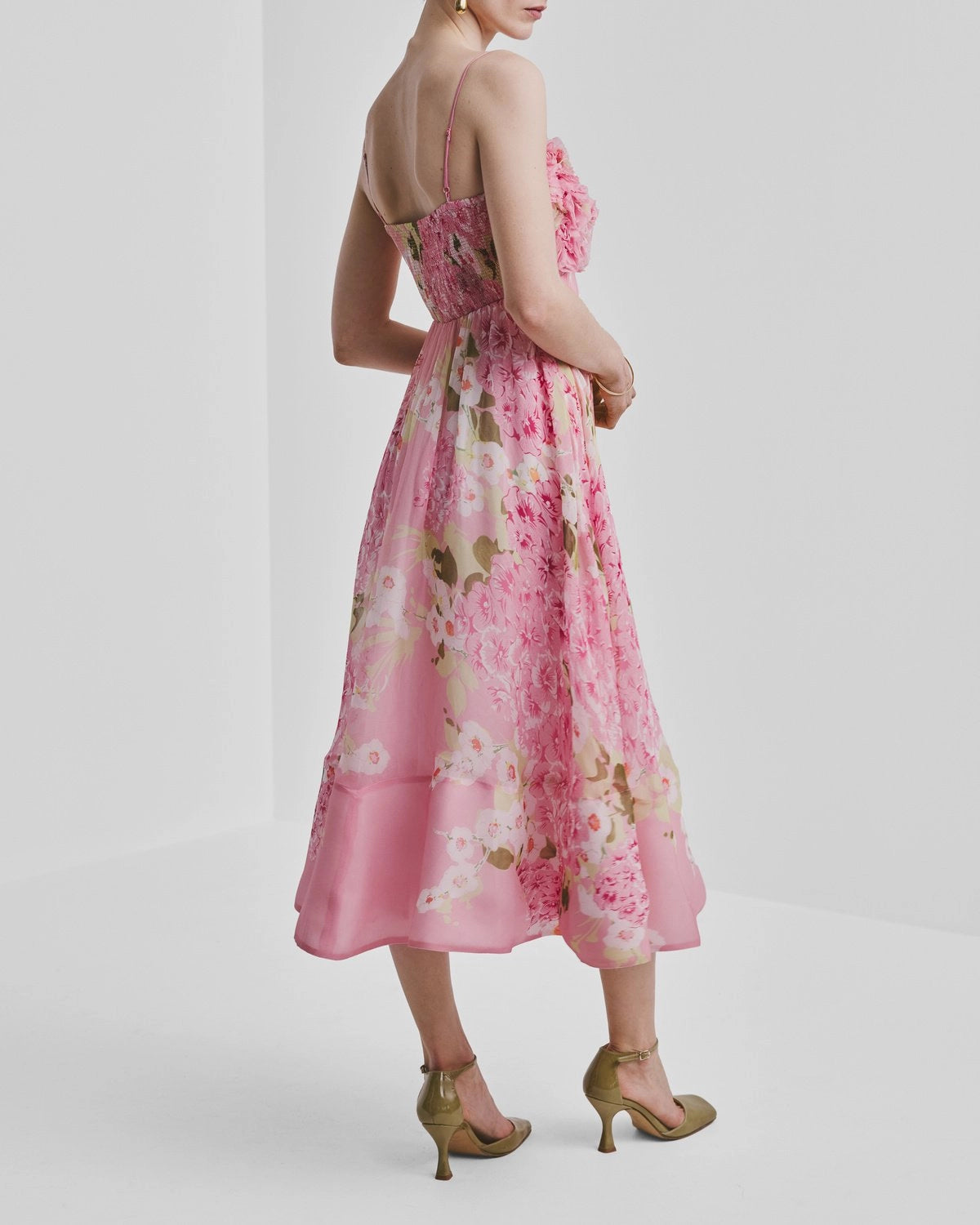 byTiMo Organza Strap Dress - Cherry Blossom