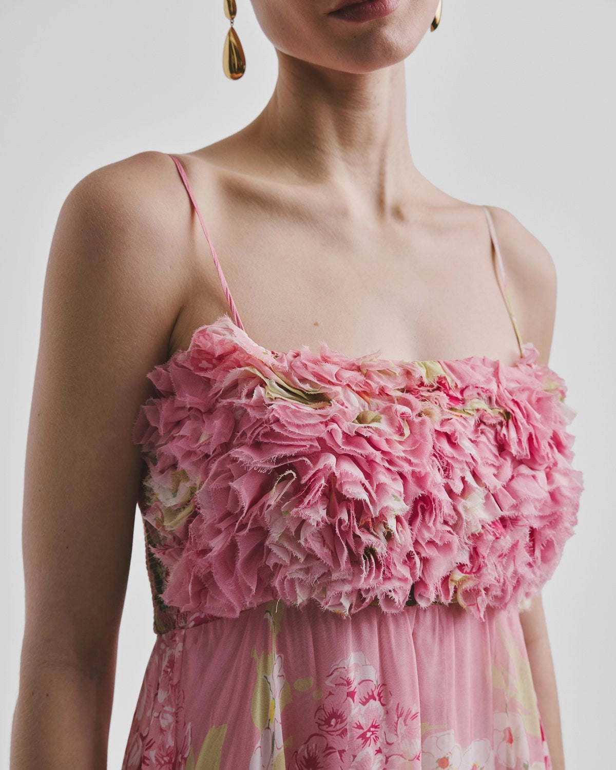 byTiMo Organza Strap Dress - Cherry Blossom