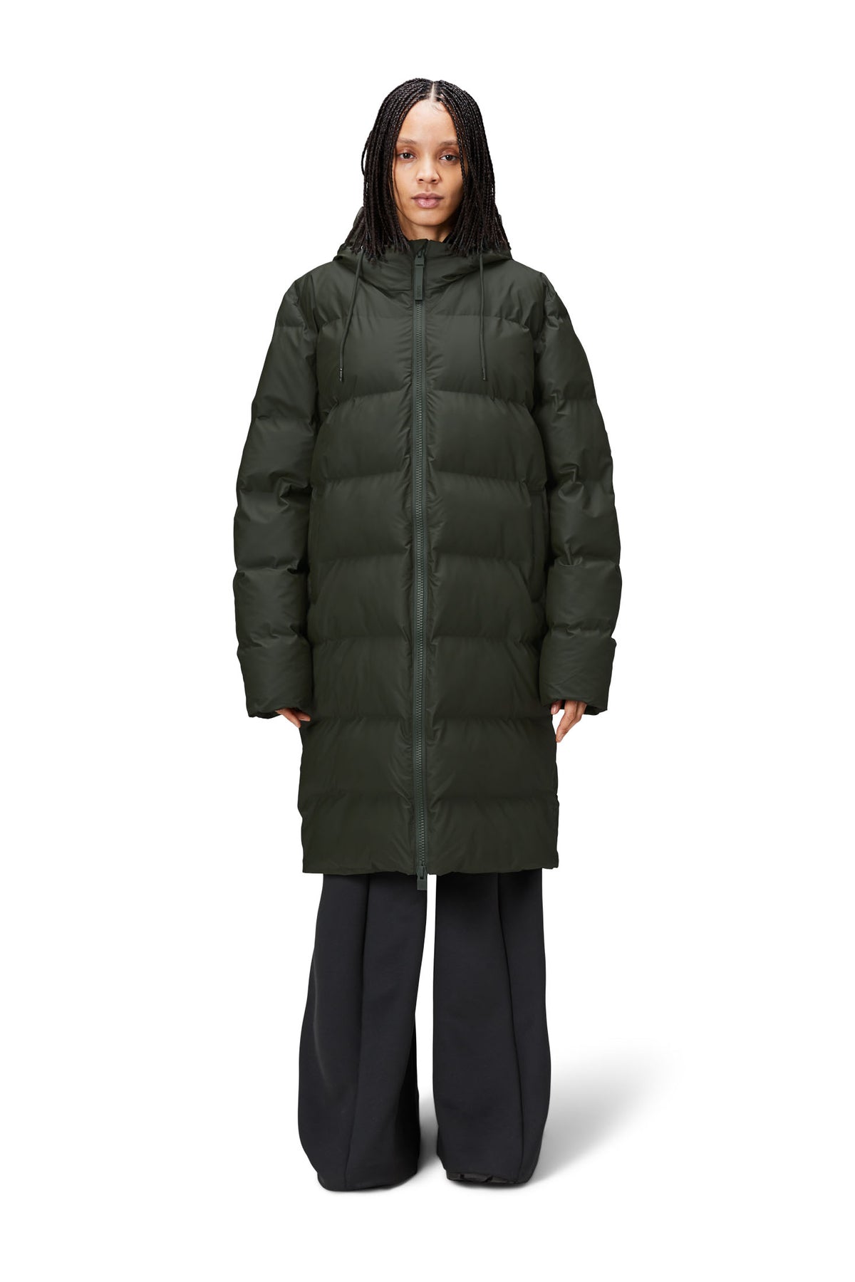 Alta Longer Puffer Jacket - Grön