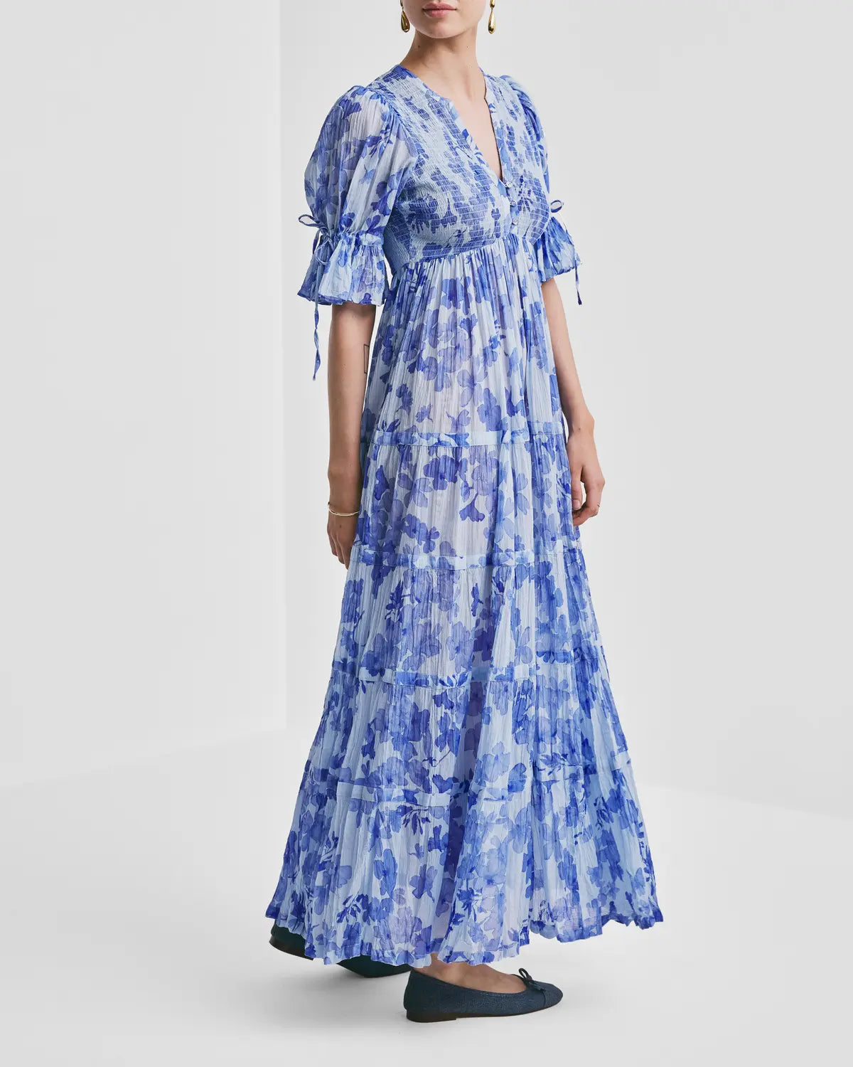 Bohemian Relaxed Dress – Ljusblå