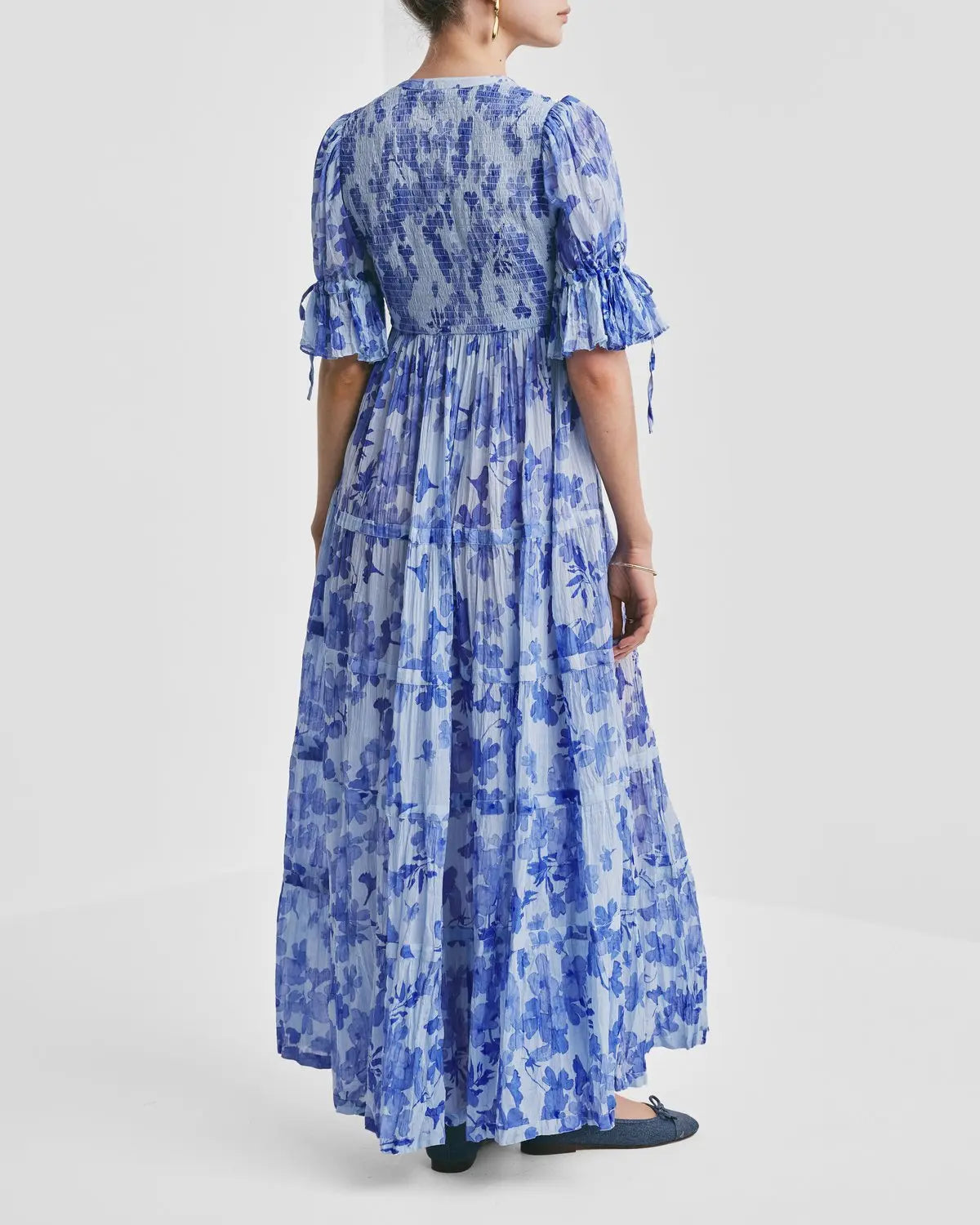 Bohemian Relaxed Dress – Ljusblå