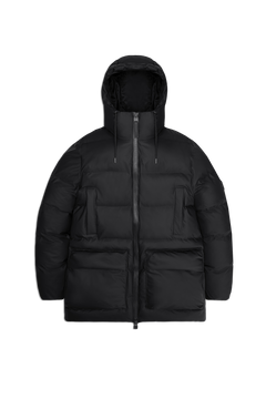 Alta Long Puffer Cargo Jacket W3T4 - Black