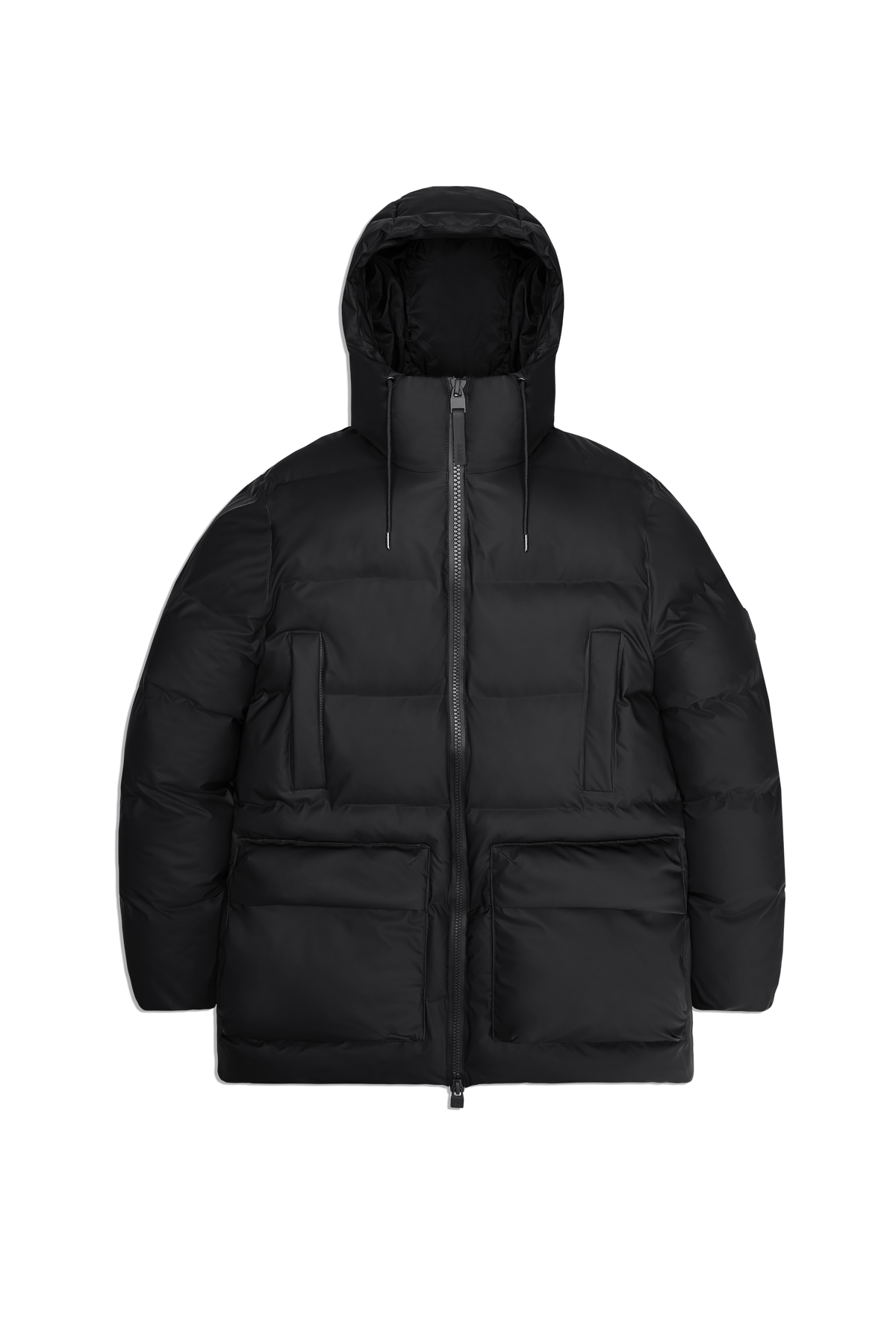 Alta Long Puffer Cargo Jacket W3T4 - Black
