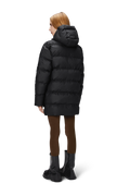 Alta Long Puffer Cargo Jacket W3T4 - Black