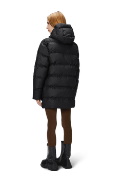 Alta Long Puffer Cargo Jacket W3T4 - Black
