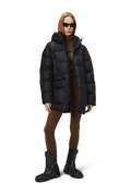 Alta Long Puffer Cargo Jacket W3T4 - Black