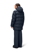 Alta Long Puffer Cargo Jacket W3T4 - Navy