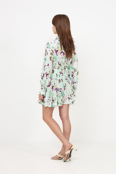 Viola Silk Mini Dress - Oasis