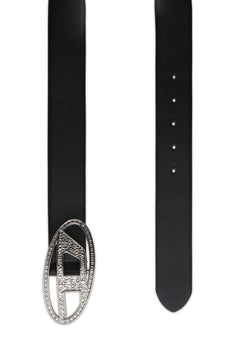 B-1DR Strass Logo Belt - Black