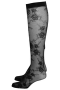 Pure Lace Knee-High 20 - Black