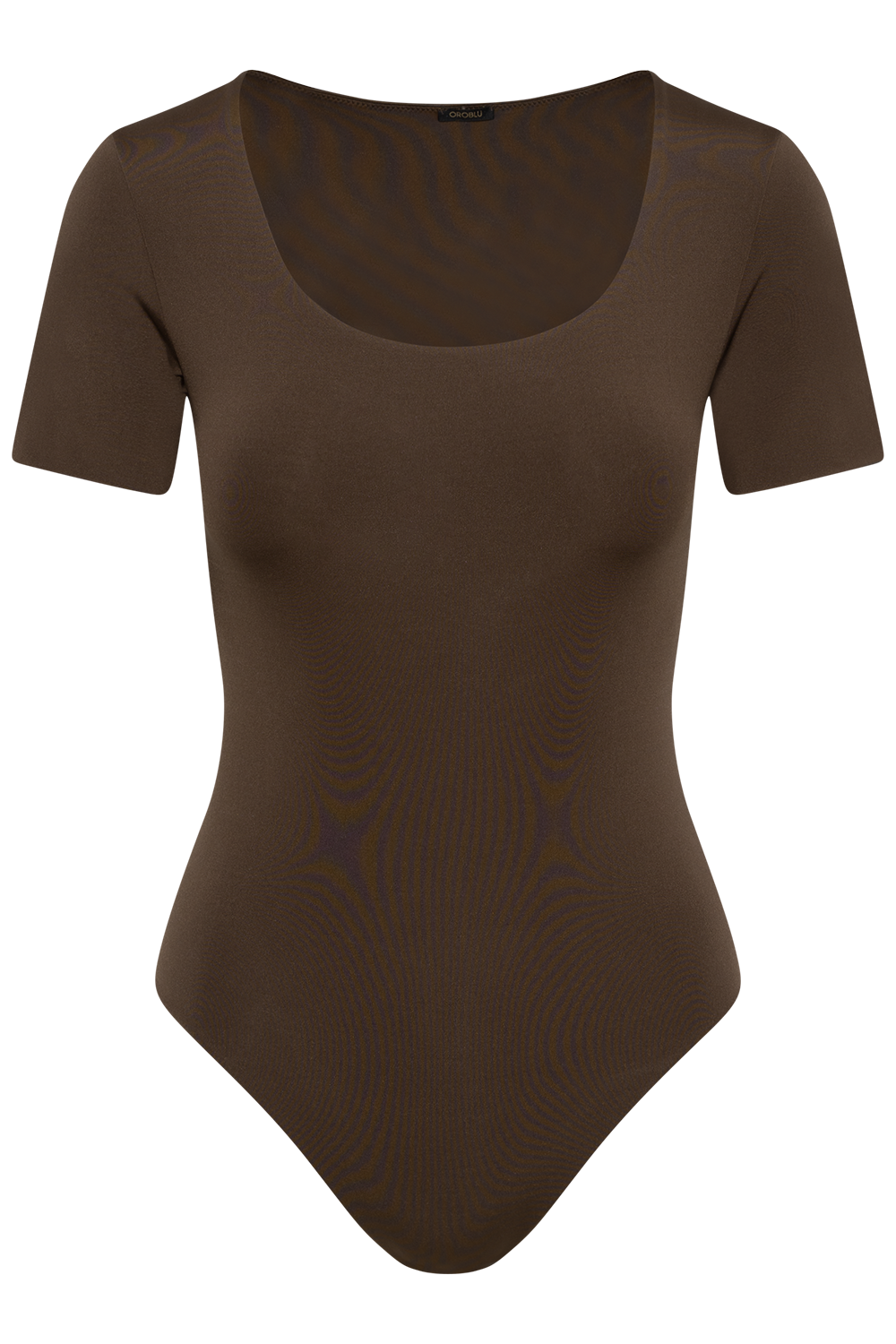 Skinwear Kortärmad Body - Mörkbrun