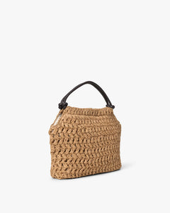Day Creased Straw Bag S - Starfish Beige