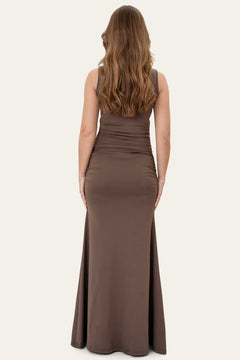 Annaic Maxi Dress - Dark Brown