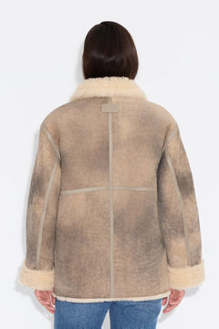Louie Shearling Jacket - Taupe