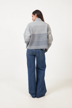 Tine Cardigan - Lt. Blue Mix