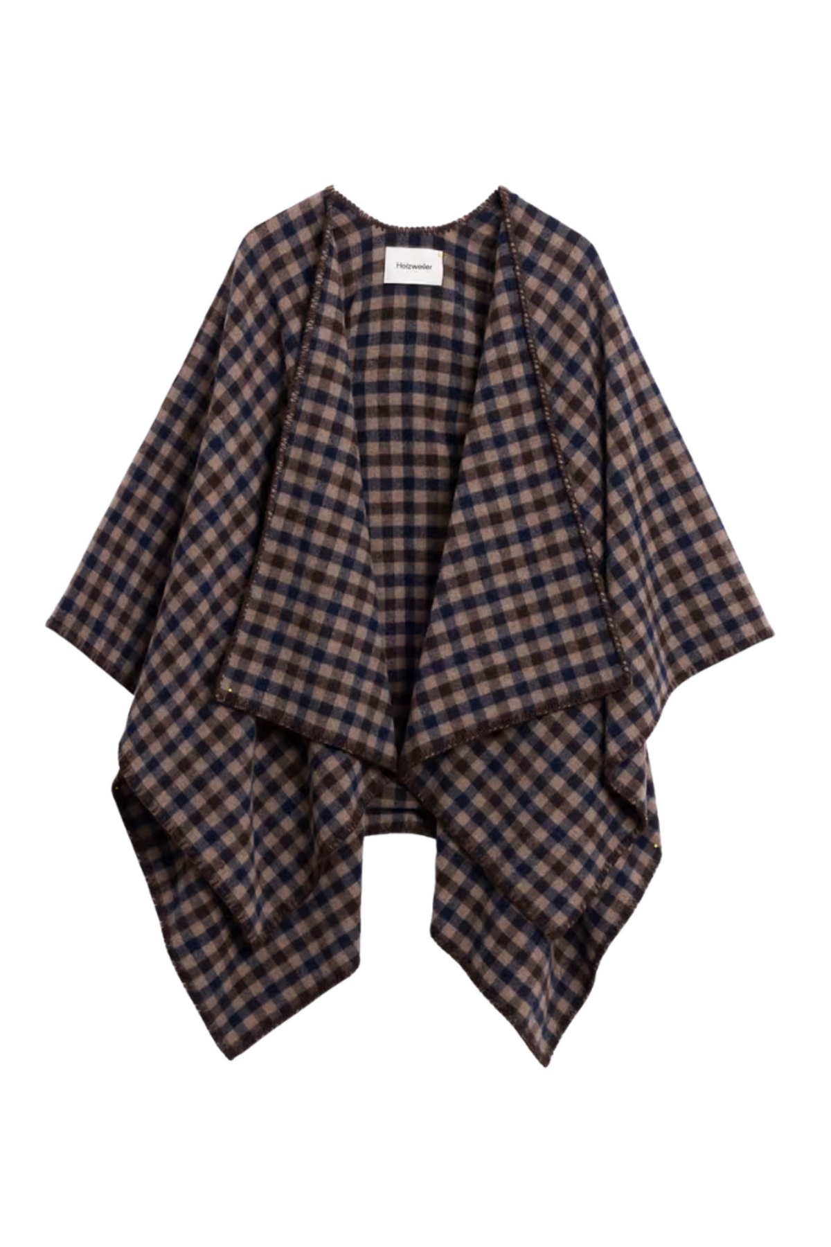 Tableau Poncho - Brown Check