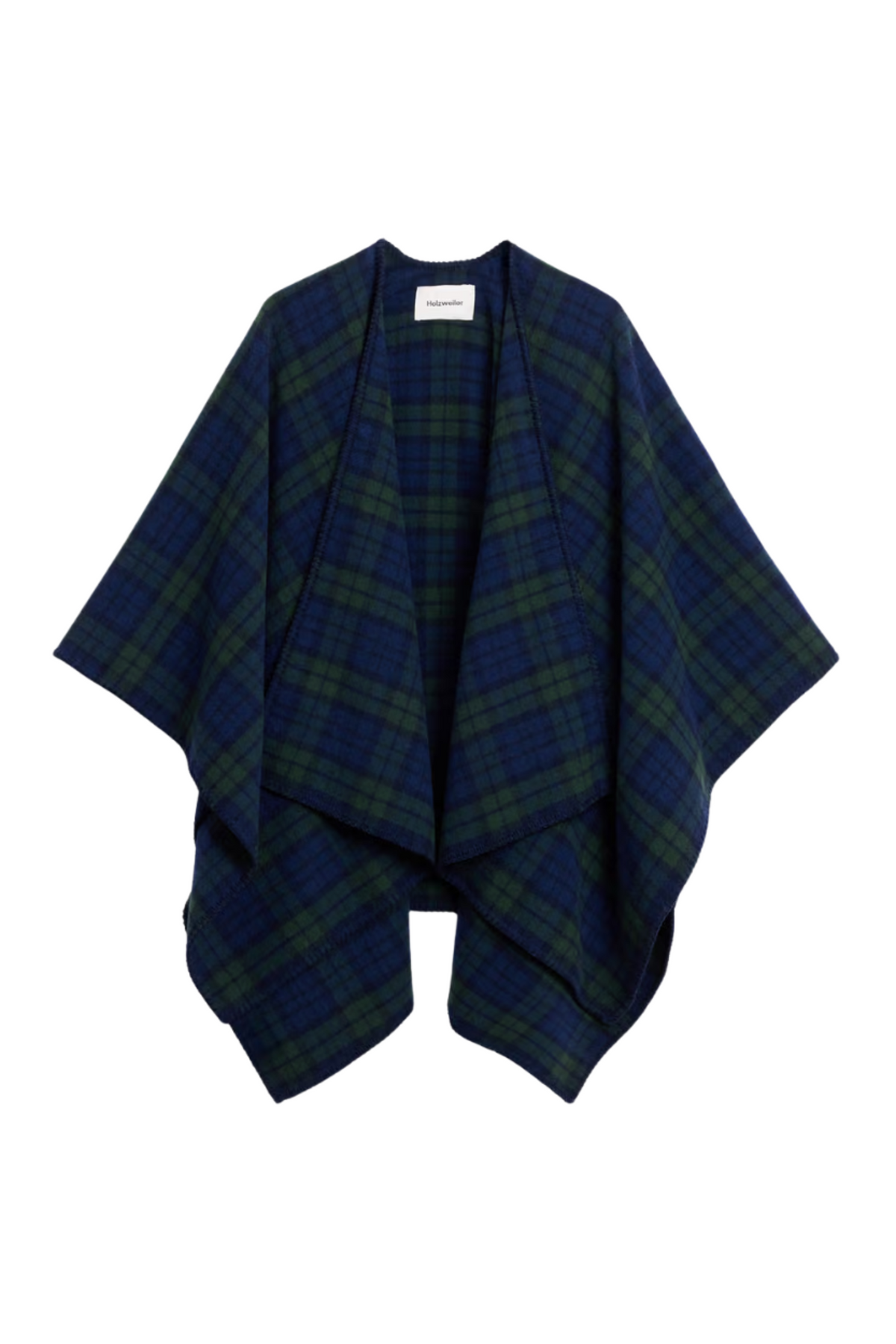 Tableau Poncho - Navy Check