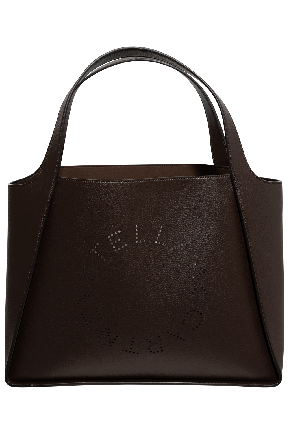 Logo Tote Bag Eco Embossed Grainy Alter Mat - Chocolate Brown