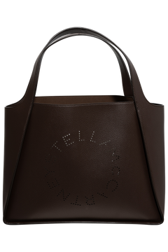 Logo Tote Bag Eco Embossed Grainy Alter Mat - Chocolate Brown