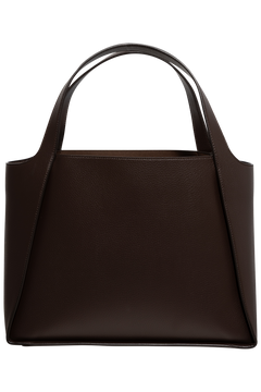 Logo Tote Bag Eco Embossed Grainy Alter Mat - Chocolate Brown