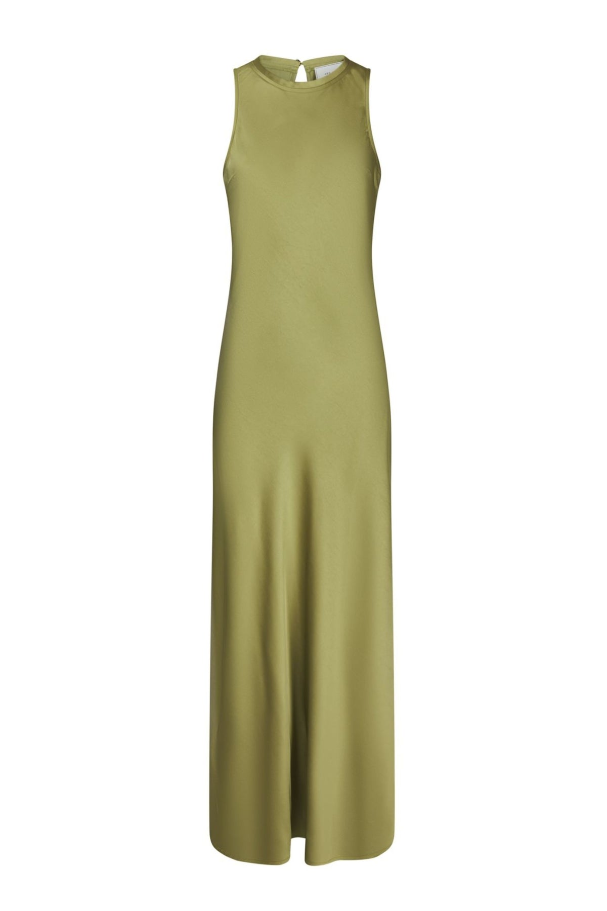Celinie Heavy Sateen Dress - Sage Green