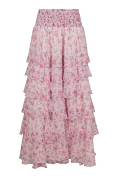 Morris Meadow Printed Skirt - Light Pink