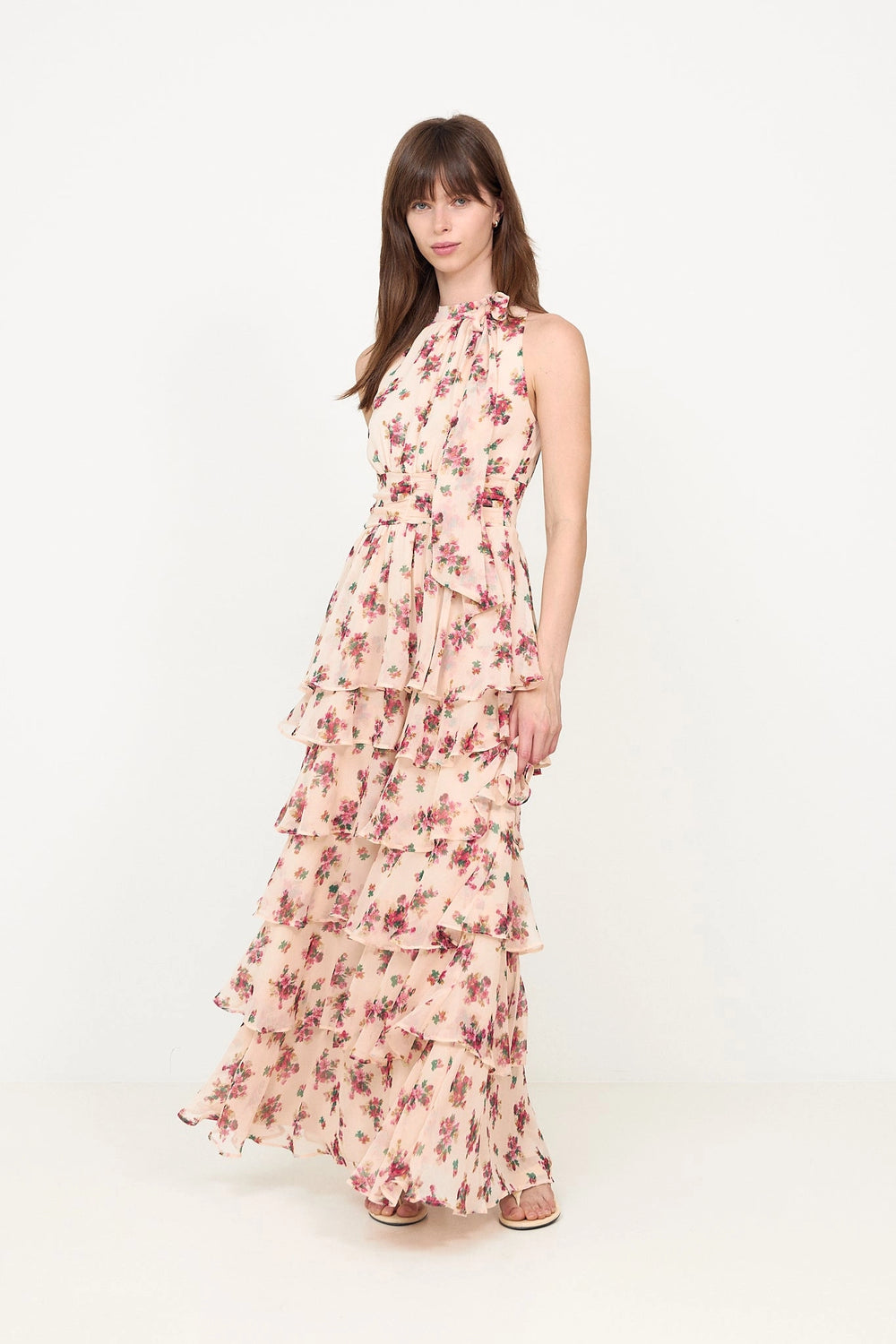 Marli Amazing Chiffon Rose Dress - Rose