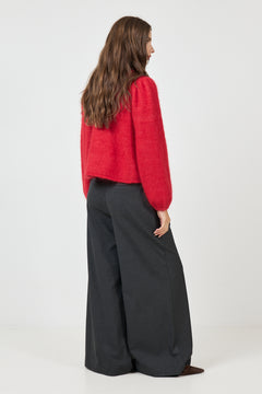 Amelia Chunky Cardigan - Bright Red